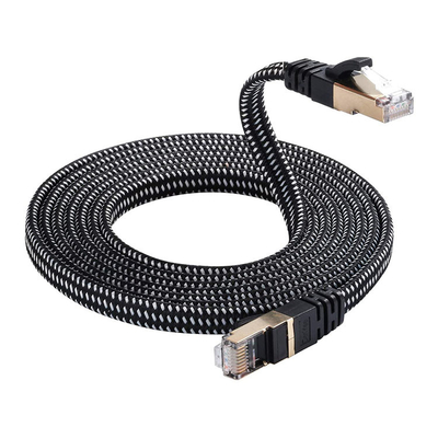 나일론 꼰 Cat7 Ethernet 케이블, 10ft 고속도 네트워크 케이블